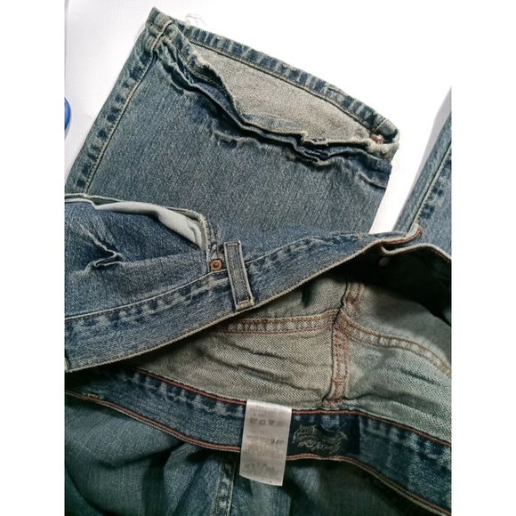 Levi Strauss Signature Men's Jeans Cotton W42xL30 Low Rise Straight Leg - Picture 2 of 7
